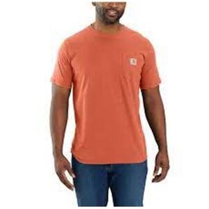Carhartt Mens XL‎ Tall Loose Fit Short Sleeve Pocket T Shirt Orange